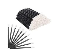 200 Piezas Pincel Labios - WeddHuis Desechables Maquillaje, Bastoncillos Pintalabios, Bastoncillos Maquillaje Kit De Herramientas De Aseo Para Halloween Navidad Negro