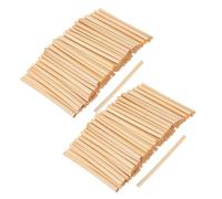 200 Piezas Recambio de Cañas para Abejas, Tubos Vacíos | 8mm, Pared Porosa y Ligera, Color Caqui, para Hoteles y Proyectos DIY