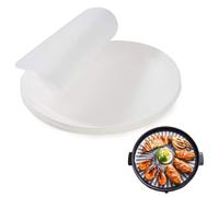 200 Piezas Ronda de Papel para Hornear 26 cm Papel de Horno Papel Air Fryer Redondo,Antiadherente Hornear Papel de Horno,para Freidora Hornear Hamburguesas Pizza Barbacoa