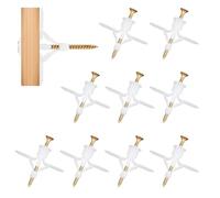 200 Piezas Tacos Pladur y Tornillos Autoperforante(100 Tornillos + 100 Tacos para Pladur),Tacos y Tornillos para Pared,Tacos para Placas de Yeso,para Fijación Pared de Yeso,Clavos para Pared de Yeso