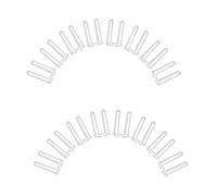 200 Piezas Tapones Transparentes para Gafas sin Montura 1,5mm | Instalación Sencilla, Agarre Firme y Extracción Fácil, para Monturas y Uso Profesional en Oficina
