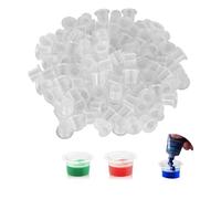 200 Piezas Tazas de Tinta para Tatuajes, Vasos de Tinta para Tatuaje, Tazas de Tinta para Tatuajes de Plástico, Tamaño Pequeño 8MM para Suministros de Tinta para Tatuaje