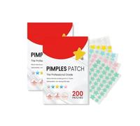 200 Pimple Patches Parches,Impermeable Invisible Estrellas para Granos Parches Acne con Aceite Árbol De Té y Ácido Salicílico Diurno y Nocturno,Suavizan Eficazmente La Reparación De La Piel Del Acné