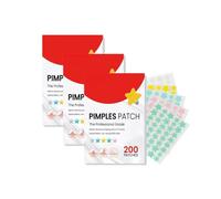 200 Pimple Patches Parches,Impermeable Invisible Estrellas para Granos Parches Acne con Aceite Árbol De Té y Ácido Salicílico Diurno y Nocturno,Suavizan Eficazmente La Reparación De La Piel Del Acné