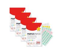 200 Pimple Patches Parches,Impermeable Invisible Estrellas para Granos Parches Acne con Aceite Árbol De Té y Ácido Salicílico Diurno y Nocturno,Suavizan Eficazmente La Reparación De La Piel Del Acné