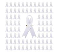 200 pines de cinta elegantes con diseño de pechos de amor con alfileres para eventos de caridad, suministros de concienciación sobre el cáncer, adornos, 7.5cm, cinta
