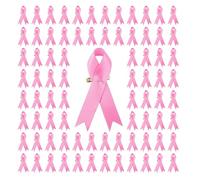 200 pines de cinta elegantes con pechos de amor para eventos de caridad, suministros de concienciación sobre el cáncer, broches de cinta, talla única, como se describe