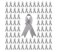 200 pines de seda para concienciación sobre el cáncer de mama, alfileres de solapa multicolor para fiestas, eventos de caridad, recaudación de fondos, alfileres de pecho, talla única, como se describe