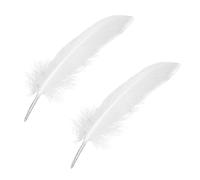 200 plumas blancas de ganso para manualidades, sombreros de fiesta, decoración de bodas, 15-22 cm