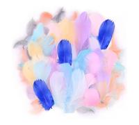 200 Plumas Coloridas, Plumas Para Manualidades, Plumas De Atrapasueños, Plumas Decorativas Para Tocados, Plumas Rellenas, Adecuadas Para Decoración Artesanal De Bricolaje