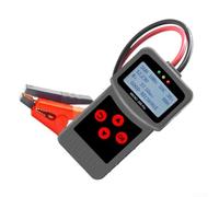 200 Probadores de batería de 12 V/24 V, analizador de carga para batería de arranque, alternador y red de a bordo, CCA 40-2000, AGM/gel/ácido, con pinzas Kelvin para coche/camión/motocicleta