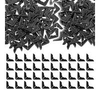 200 protectores de esquina de libros vintage, esquinas decorativas para cubierta de cuaderno, protector decorativo para álbum de fotos, álbum de recortes (negro)