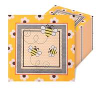 200 servilletas de boda, servilletas cuadradas de cóctel, 33 x 33 cm, servilletas de papel, servilletas de papel desechables para novios, baby shower, cumpleaños (amarillo)