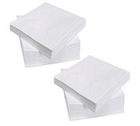 200 servilletas de papel desechables de 2 capas de 2 capas, de 4 pliegues, para cócteles, 24,8 x 24,9 cm, desplegadas para fiestas y uso diario