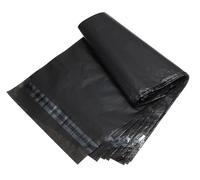 200 sobres de envío de papel de aluminio, color negro, 35 x 45 cm, con cierre adhesivo, opacos para ropa, para envío textil y comercio electrónico