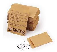 200 Sobres de Semillas, Sobres Semillas Reutilizables con Autosellado Impresos con Tipos de Plantilla de Nombre Paquetes de Semillas Pequeños para Guardar y Recolectar Semillas