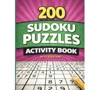 200 Sudoku Puzzles Activity Book: Easy to Medium Sudoku with Solutions | Brain Game Puzzle Book for Teens and Adults (Bright Path Puzzles and Activity Books)
