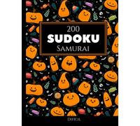 200 Sudoku Samurai difícil Vol. 9: con soluciones y rompecabezas adicionales