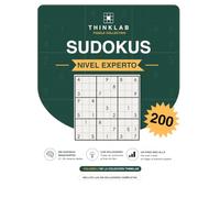 200 Sudokus para Adultos: Nivel Experto: 200 desafíos extremos · 21 a 28 números dados · Una página por sudoku · Soluciones completas
