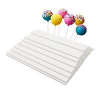 200 Tallos para Cake Pops Blancos de Papel, 150 x 4 mm, Palillos Tarta Chuches para Piruletas, Caramelos y Galletas, palitos para golosinas palitos para chupetines