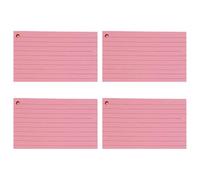 200 tarjetas de notas de colores con anillas de metal de 7,6 x 12,7 cm, tarjetas de estudio, blocs de notas de bolsillo para tomar notas, tarjetas de tamaño de bolsillo