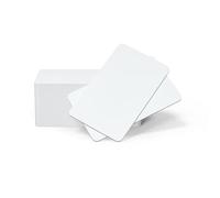 200 tarjetas de PVC en blanco CR80 de 30 mil, tarjetas de plástico blanco de calidad gráfica para impresoras de tarjetas de identificación fotográficas (tecla de tiempo)