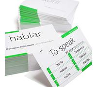 200 Tarjetas Flash de Conjugación de Verbos Español Presente Indicativo - Ejemplos completos en español e inglés