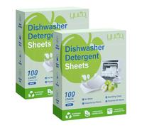 200 Toallitas para Lavavajillas sin Químicos, Toallitas para Lavavajillas de Limpieza Potente, Aroma a Manzana Verde