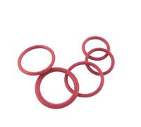 200 Uds 2,4mm de espesor junta tórica de silicona sellado 17/18/19/20/21/22/23/24/25/26mm OD juntas tóricas de goma roja juntas arandelas(20x15.2x2.4mm)