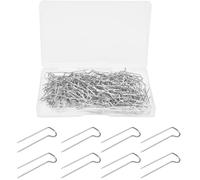 200 Uds. Alfileres de Horquilla, Alfileres para Acolchar, Alfileres en U de Metal para Manualidades, Costura Recta, Alfileres de Doble Bloqueo, Fabricación de Agujas Fijas, Fabricación de Joyas(23mm)