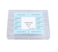 200 Uds. Anillo de presión de botón pulsador de reloj de Metal de 10 tamaños para reparación Kit esencial de relojero