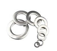 200 Uds arandela plana M2-M16 arandelas de mesón acero inoxidable 304 juntas cuña espaciadora para Tornillos y Pernos Roscados(M8x16x0.5)