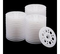 200 Uds Arandelas de Plástico, 45mm para Tornillos, Tablero de Espuma de Polipropileno para Fijar y Soportar Paneles de Aislamiento