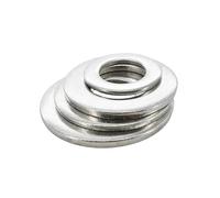 200 Uds. Arandelas planas de junta tórica grande acero inoxidable 304 espaciadores lisos metalúrgicos para Tornillos y Pernos(M2.5x6x0.5)