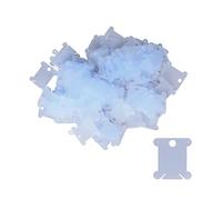 200 Uds bobina de hilo de plástico almacenamiento de clasificación hermoso práctico hogar DIY almacenamiento de hilo de coser (Blue)