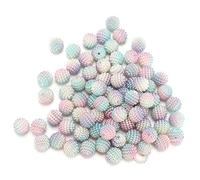 200 Uds cuentas de bayberry cuentas de perlas perlas de imitación cuentas redondas sueltas para hacer joyas accesorios de bricolaje(#1)