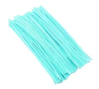 200 Uds. De tallos de chenilla, palos limpieza, manualidades, juguetes hechos a mano, coloridos, tubos, suministros for Para Artesanales(Light green)