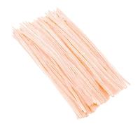 200 Uds. De tallos de chenilla, palos limpieza, manualidades, juguetes hechos a mano, coloridos, tubos, suministros for Para Artesanales(Beige)