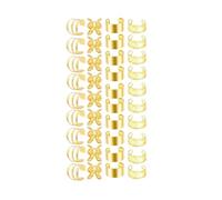 200 Uds. Joyería for el cabello for trenzas, puños dorados, anillos de varios estilos, cuentas ajustables for, accesorios for rastas Para Rastas De Cabello(Gold)