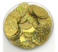 200 Uds. Lentejuelas Grandes Coloridas de 25mm con 1 Agujero Lateral, Lentejuelas Sueltas Redondas y Planas, Colgante para Manualidades de Costura DIY