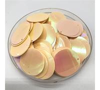 200 Uds. Lentejuelas Grandes Coloridas de 25mm con 1 Agujero Lateral, Lentejuelas Sueltas Redondas y Planas, Colgante para Manualidades de Costura DIY