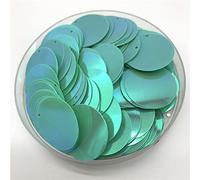 200 Uds. Lentejuelas Grandes Coloridas de 25mm con 1 Agujero Lateral, Lentejuelas Sueltas Redondas y Planas, Colgante para Manualidades de Costura DIY