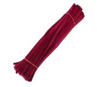 200 Uds. Limpiadores de tallos chenilla 30cm, juguetes educativos hechos a mano, tubos coloridos for suministros for manualidades DIY Para Artesanales(Wine red)