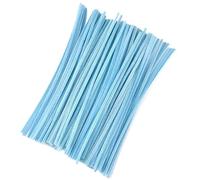 200 Uds. Limpiadores de tuberías con tallos chenilla, felpa for niños creativos, juguetes educativos DIY, Material artesanal para Hacer Flores(Lake Blue)