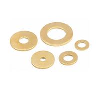 200 Uds M2 .5 M3 M4 M5 M6 M8-M24 arandela plana de latón macizo junta espaciador anillo arandelas circulares mesón buena conducción calor para Tornillos(M4x12x0.8)
