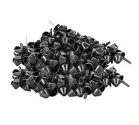200 Uds, Tachuelas de Metal con Punta de Hongo, Remaches de pies cónicos, Pistola Negra para Bolsos, Sombreros, Cinturones, Accesorios para Ropa, 12mm