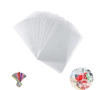 200 unidades 16 × 23 cm Bolsas transparentes Caramelo, Bolsas Celofán Embalaje Regalo Bolsa para Confitería Frutas Dulces Galletas Halloween Navidad Boda Cumpleaños Embalaje Regalo de Fiesta