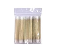 200 unidades de bastoncillos de algodón finos de 7 cm con punta de doble cara, palitos de algodón desechables puntiagudos de doble cara, bastoncillos de algodón de madera, bastoncillos de algodón para