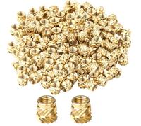 200 Unidades Inserto Roscado,2 Especificaciones,M3 X 4 X 5 MM, M3 X 5 X 4 MM Insertos Roscados De Ajuste Térmico,Insertos De Rosca De Latón,Para Componentes Impresos En 3d Y Piezas De Plástico