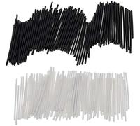 200 unids diapasón de guitarra, varillas de punto lateral, marcadores de posición, diámetro de incrustación, 2 mm, negro+blanco